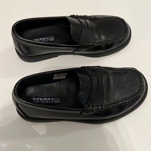 Boys black sperry dress shoes